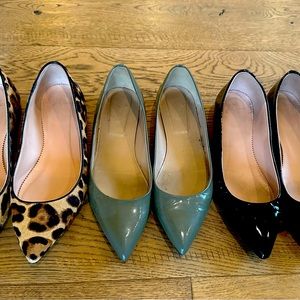 J Crew flats, 3 pairs!
